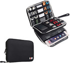 Double Layer Electronics Organizer/Travel Gadget Bag for Cables,Memory Cards,Fla