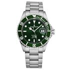Revue Thommen Men's Diver Green Dial Stainless Steel Automatic Watch 17571.2129