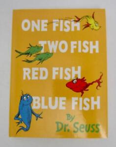 Dr Seuss ~ One Fish Two Fish Red Fish Blue Fish ~ Mini Book DJ Stocking Stuffer