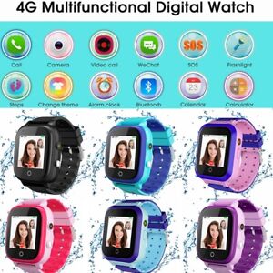 4G Smart Watch for Kids IP67 Waterproof Voice&Video Call SOS GPS Wifi Wristwatch