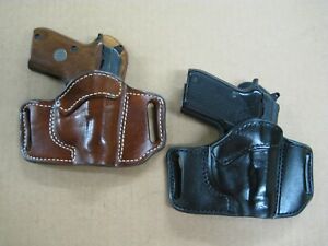 Azula Leather OWB 2 Slot Pancake Belt Holster CCW For.. Choose Color & Gun - 4