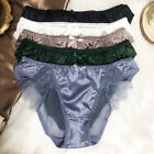 Pack Of 5 Women French Ladies Underwear Lace Panties Brief Satin Sheer Lingeries