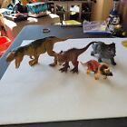 Schleich/Jurassic Park Dinosaur Lot Of 4 Carnotaurus Tyrannosaurus Triceratops