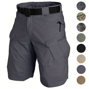Mens Tactical Shorts Cargo Shorts Outdoor Waterproof Hiking Fishing Track Shorts