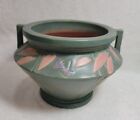 Antique 1920's Roseville Futura Art Deco Jardiniere Green Pottery Vase