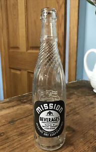 ORTONVILLE MN MISSION BEVERAGES Soda Bottle 12 Oz SILVER SPRING BOTTLING CO