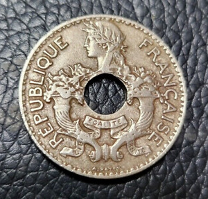 1937 French Indochina 5 Cents Coin