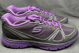 Skechers Tone-Ups Purple Gray SN11760 Women Fitness Shoe Size US 10 UK 7 EU  40