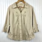 Scully Women's Western Shirt Pioneer Top Boho Chic Blouse READ FLAW Size XXL 2XL