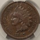 1867/67 Indian Cent CAC Grading VG-8 - Cool Repunch!