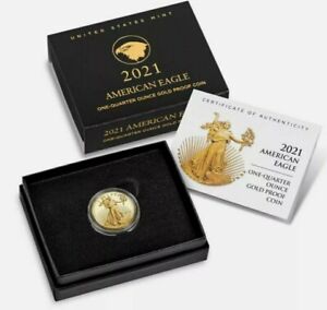 Confirmed 2021-W 1/4 American Eagle One-Quarter Ounce Gold Proof Coin(21EDN) T-2