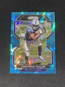 New Listing2021 Panini Prizm Blue Cracked Ice /99 Jonathan Taylor 25 Colts 2nd Year 19/99