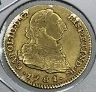 1781 PJ Madrid Mint Spain Charles III 2 Escudos KM 417.1
