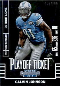 2014 Playoff Contenders Playoff Ticket #58 CALVIN JOHNSON  /199 Detroit Lions
