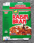 Vintage 1994 Spartan Raisin Bran Cereal Box Empty