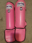 Pink Twins shin pads size small Muay thai, Kickboxing MMA