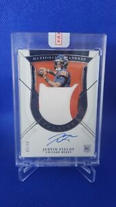 2021 National Treasures Prodigy Justin Fields RPA RC Rookie Patch AUTO /99 BEARS
