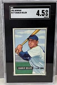1951 Bowman - #177 Charlie Keller SGC 4.5
