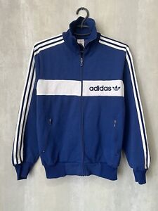 Adidas Vintage 80s Made in Yugoslavia Track Jacket Size D5 (S/M) Mens Blue