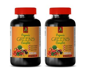 cardiovascular vitamins for men - ORGANIC GREENS COMPLEX - garlic supplement 2B