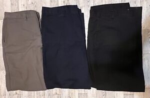 Dickies Pants Mens 38x30 Black Navy Blue Gray (Lot of 3) American Work Wear
