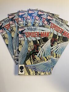 WEB OF  SPIDER-MAN  #3  - Lot of 7 Comics - 1985