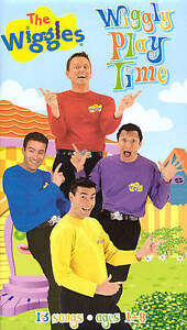 3x VHS The Wiggles - Wiggly Play Time Time, Whoo Hoo Wiggly Gremlins, Wiggle Bay