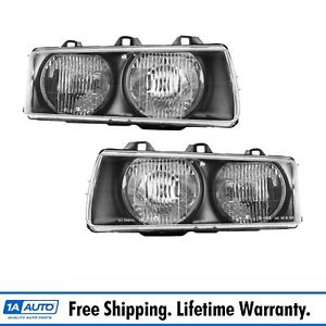 Headlights Headlamps Left & Right Pair Set of 2 for 92-99 BMW E36 3 Series (For: BMW)