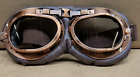Steampunk Copper & Leather Look Motorcycle Goggles Mad Max Sunglasses