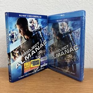 Project Almanac (Blu-Ray/DVD/Digital, 2015) 2-Disc Set with Slipcover SEALED!