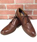 Florsheim $130 Men’s Brown  Leather 13383NR Wingtip Oxford Comfort Shoes 10.5m