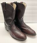 Laredo 7917 Burgundy Leather Roper Cowboy Boots Men’s Size 10 EE USA Vintage