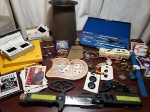 Junk Drawer Lot C: WW2, Alvin Tools, Wenoka Sea Style Knife, Slides, Watches...
