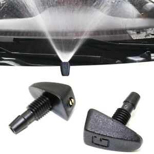 2PCS Car Windscreen Washer Fan-shaped Mist Water Spray Jet Nozzles Parts (For: 2012 Jeep Grand Cherokee)