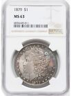 1879 $1 Morgan Silver Dollar MS63 NGC - Patina & Toned!