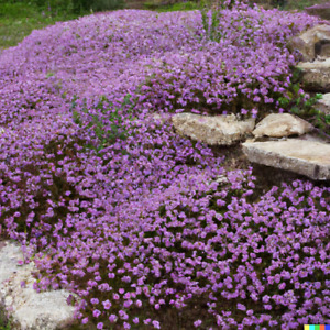 5000 Creeping Thyme Seeds: Perennial Herb & Purple Groundcover, USA Free Shippin