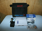 SNES 101 Jr Console Power Supply 2 New Controllers Carrying Case Super Nintendo