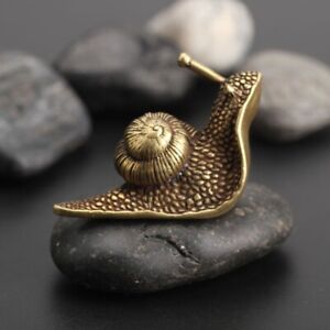 Solid Brass Snail Figurines Statue Home Office Decoration Animal Figurines Toys