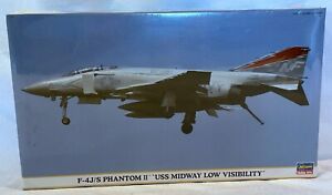1:72 Hasegawa 00834 F-4J/S Phantom II USS Midway Low Visibility plastic kit NIB