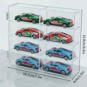 Clear carry Case 8 Car Display for lot of Hot Wheels 1/64 Diecast storage set