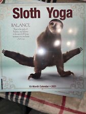 2021 Wall Calendar Sloth Yoga 12