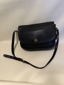 COACH Vintage City Bag Crossbody Glovetanned Leather Handbag 9790 BLACK