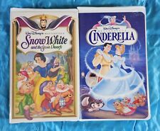 New ListingLot Of Two Master Piece Disney Movies Snow White And Cinderella  Vhs