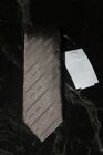 Givenchy Paris Men's Skinny Cream Brown Geo Silk Tie $160