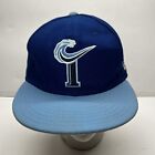 Norfolk Tides Hat Cap Fitted Mens 7 1/2 Blue Wave Logo New Era Baseball