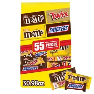 New ListingM&M'S SNICKERS & TWIX Variety Pack Fun Size Milk Chocolate Candy Bars Assortm...