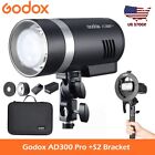 US Godox AD300 Pro 300Ws All-in-One Outdoor Flash Strobe Monolight  + S2 Bracket