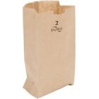 Premium Quality Duro Brown Paper BagS, 2 Pound Kraft FSC Bags 500 Count # 18402