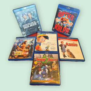 Disney Children's Kid's Family Movies Blu-Ray Classic Marvel Lot of 6