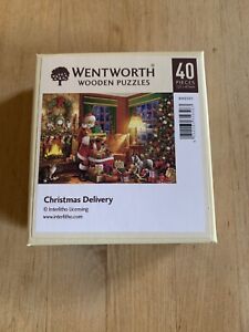 Wentworth Wooden Jigsaw Puzzle “ Christmas Delivery” 40 Pieces, Very Nice